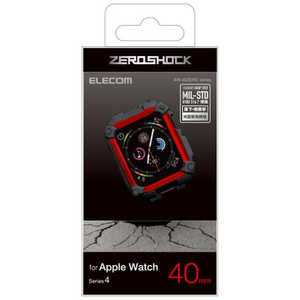 エレコム　ELECOM Apple Watch 40mm ZEROSHOCKケース レッド AW40ZERORD