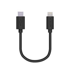 쥳 ELECOM USB C-Lightning֥  0.1m ֥å MPA-CL01XBK