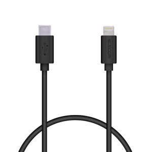 쥳 ELECOM USB C-Lightning֥  0.5m ֥å MPA-CL05XBK