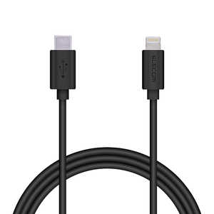 쥳 ELECOM USB C-Lightning֥  1.5m ֥å MPA-CL15XBK