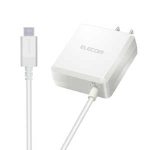 エレコム　ELECOM スマートフォン･タブレット用AC充電器 Type-Cケーブル一体型 MPA-ACCP04WH ホワイト 1.5m