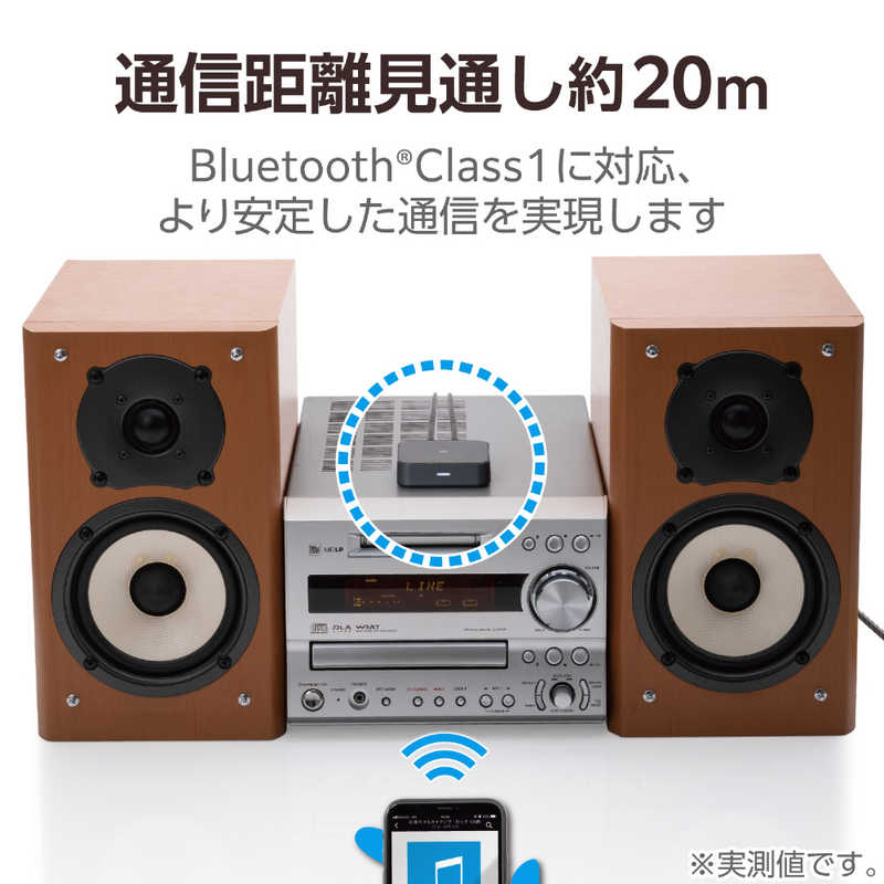 エレコム　ELECOM エレコム　ELECOM Bluetoothオーディオレシーバー BOXタイプ LBT-AVWAR501XBK ブラック LBT-AVWAR501XBK ブラック
