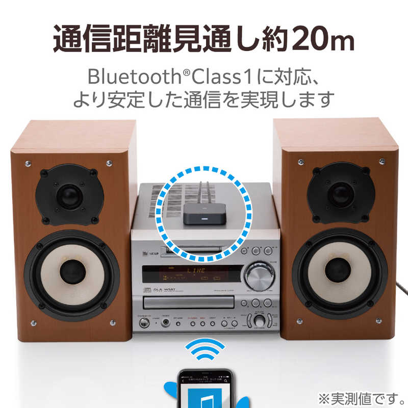 エレコム　ELECOM エレコム　ELECOM Bluetoothオーディオレシーバー BOXタイプ LBT-AVWAR501XBK ブラック LBT-AVWAR501XBK ブラック