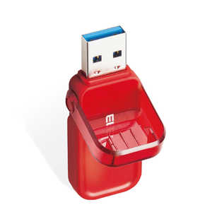エレコム ELECOM USBメモリー 64GB USB3.1 フリップキャップ式 MF-FCU3064GRD レッド エレコム ELECOM USBメモリー 64GB USB3.1 フリップキャップ式 MF-FCU3064GRD レッド