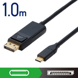 エレコム　ELECOM 変換ケーブル/Type-C-DisplayPort/1.0m/ブラック CAC-CDP10BK