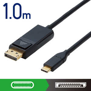 쥳 ELECOM Ѵ֥/Type-C-DisplayPort/1.0m/֥å CAC-CDP10BK