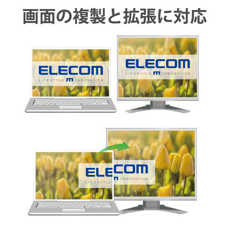 エレコム　ELECOM エレコム　ELECOM 変換ケーブル/Type-C-HDMI/1.0m/ブラック CAC-CHDMI10BK CAC-CHDMI10BK