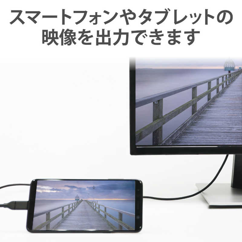 エレコム　ELECOM エレコム　ELECOM 変換ケーブル/Type-C-HDMI/1.0m/ブラック CAC-CHDMI10BK CAC-CHDMI10BK