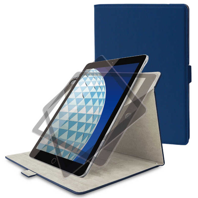 エレコム　ELECOM エレコム　ELECOM 10.5インチ iPad Air(第3世代)･iPad Pro用 ソフトレザーカバー 360度回転 TB-A19M360NV TB-A19M360NV
