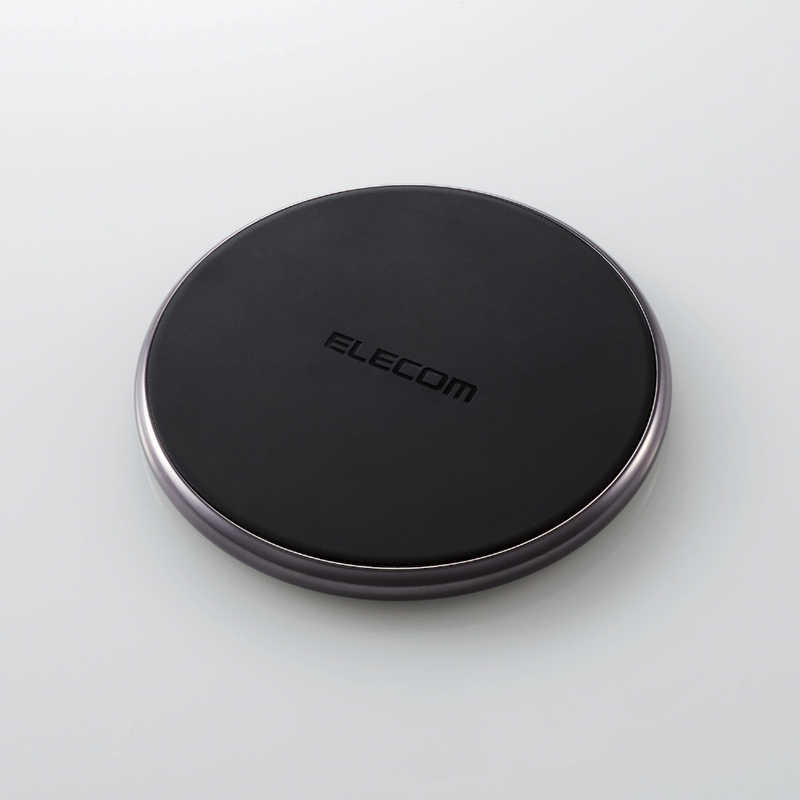 エレコム　ELECOM エレコム　ELECOM Qi規格対応ワイヤレス充電器 5W 7.5W 10W 薄型 卓上 ブラック W-QA09XBK W-QA09XBK
