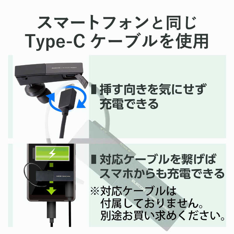 エレコム　ELECOM エレコム　ELECOM Bluetoothヘッドセット/HS30シリーズ/Type-C端子/ブラック LBT-HSC20MPBK LBT-HSC20MPBK