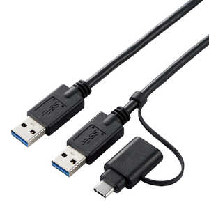 쥳 ELECOM USB-CUSB-A  USB-A֥ [ž /1.5m /USB3.0] ֥å UC-TV6BK