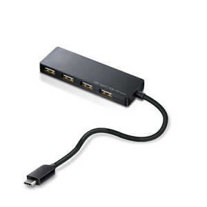 エレコム　ELECOM Type-C Aメス4ポート バスパワー 15cmケーブル U2HC-A429BXBK ブラック