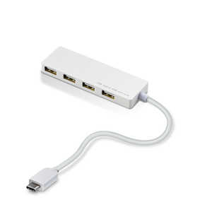 エレコム ELECOM Type-C Aメス4ポート バスパワー 15cmケーブル U2HC-A429BXWH ホワイト エレコム ELECOM Type-C Aメス4ポート バスパワー 15cmケーブル U2HC-A429BXWH ホワイト