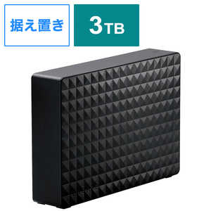 エレコム　ELECOM 外付ケハードディスク USB3.1対応 3TB Seagate New Expansion MYシリーズ SGD-MY030UBK ブラック