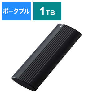 쥳 ELECOM դSSD USB-CUSB-A³ PS5/PS4б(Chrome/iPadOS/Mac/Windows11б) ֥å [1TB /ݡ֥뷿] ESD-EH1000GBK ֥å