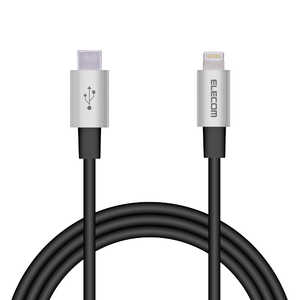 エレコム　ELECOM PD対応 USB C-Lightningケーブル 準高耐久 1.0m MPA-CLPS10GY