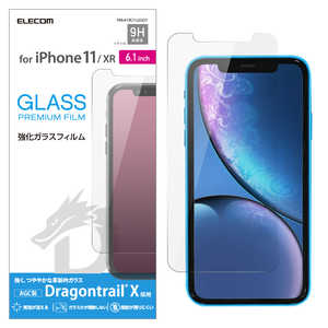 エレコム　ELECOM iPhone 11 6.1インチ ガラスフィルム ドラゴントレイル PM-A19CFLGGDT