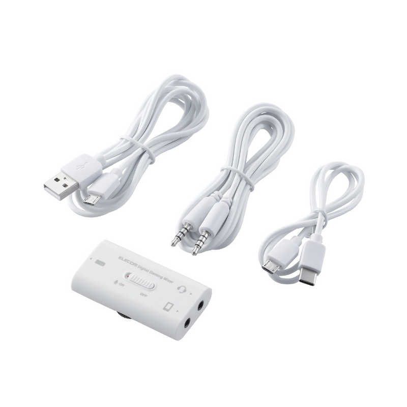 エレコム　ELECOM エレコム　ELECOM ゲーミングヘッドセット USBデジタルミキサー付 PS4 Switch対応 ホワイト  