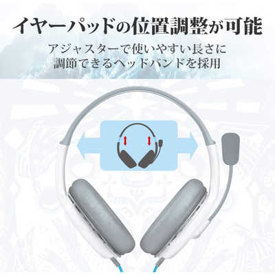 エレコム ELECOM MHW:アイスボーンステレオヘッドセット HS-MHW03WH の 