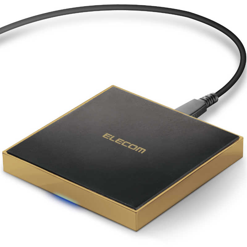 エレコム　ELECOM エレコム　ELECOM Qi規格対応ワイヤレス充電器 急速 卓上 メタル筐体 ゴールド W-QA11GD W-QA11GD
