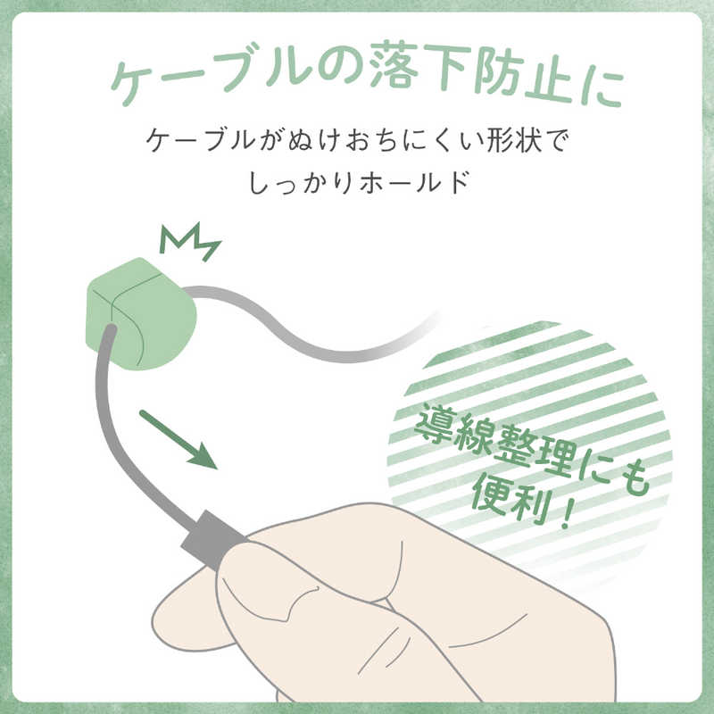 エレコム　ELECOM エレコム　ELECOM ケーブルホルダー/磁石/3個入/グリーン EKC-CHSMGN EKC-CHSMGN