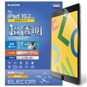 エレコム　ELECOM iPad 10.2/保護フィルム/超透明/ファインティアラ/高光沢 TB-A19RFLFIGHD