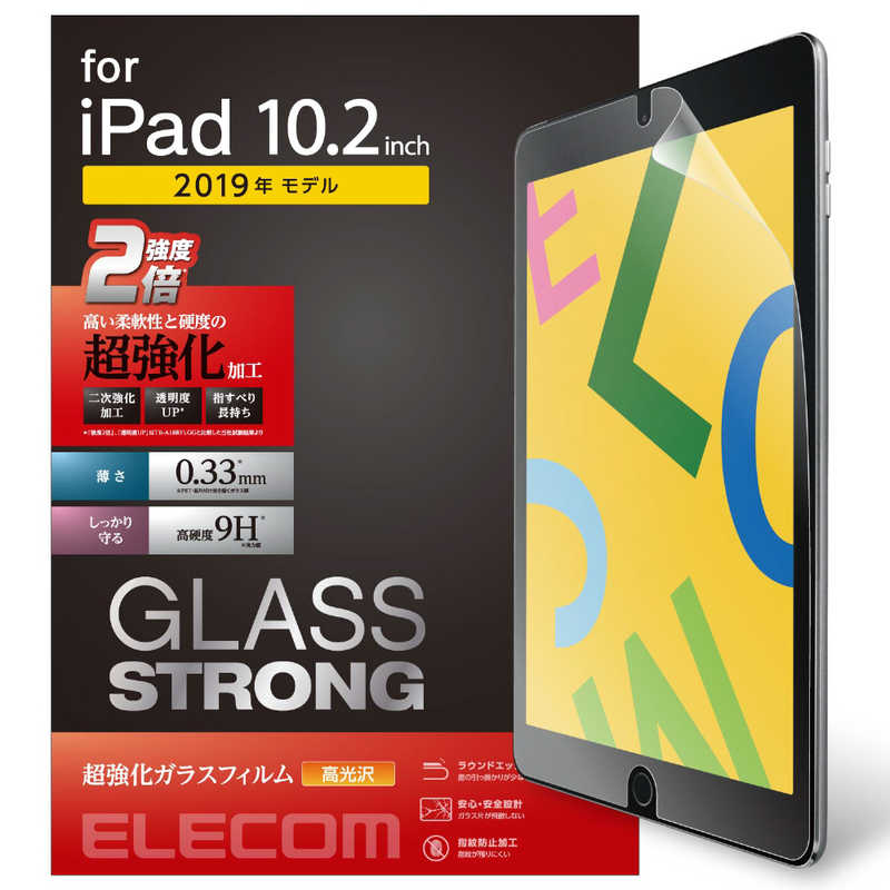 エレコム　ELECOM エレコム　ELECOM iPad 10.2/保護フィルム/ガラス/超強化 TB-A19RFLGH TB-A19RFLGH