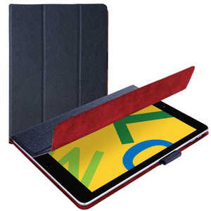 エレコム　ELECOM iPad 10.2インチ用 イタリアンソフトレザｰケｰス 2アングル TB-A19RWDTNV ネイビｰ