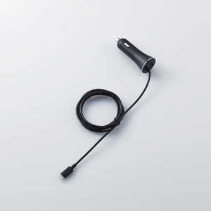 エレコム ELECOM シガーチャージャー 150cm+USBAポート 4.8A インジケーター付 ブラック ブラック MPACCL02BK
