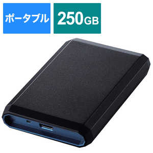 쥳 ELECOM ڥȥåȡ۳դSSD ESD-EGUR꡼ ֥롼 [ݡ֥뷿 /250GB] ESD-EG0250GBUR