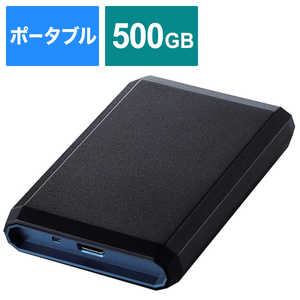 쥳 ELECOM ڥȥåȡ۳դSSD ESD-EGUR꡼ ֥롼 [ݡ֥뷿 /500GB] ESD-EG0500GBUR