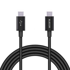 쥳 ELECOM USB(C-C) ѵ Power Deliveryб 2.0m ֥å MPA-CCPS20PNBK