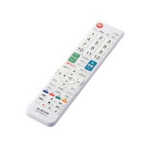 エレコム ELECOM かんたんTVリモコン第2弾 東芝・レグザ用 ホワイト ERC-TV02WH-TO エレコム ELECOM かんたんTVリモコン第2弾 東芝・レグザ用 ホワイト ERC-TV02WH-TO