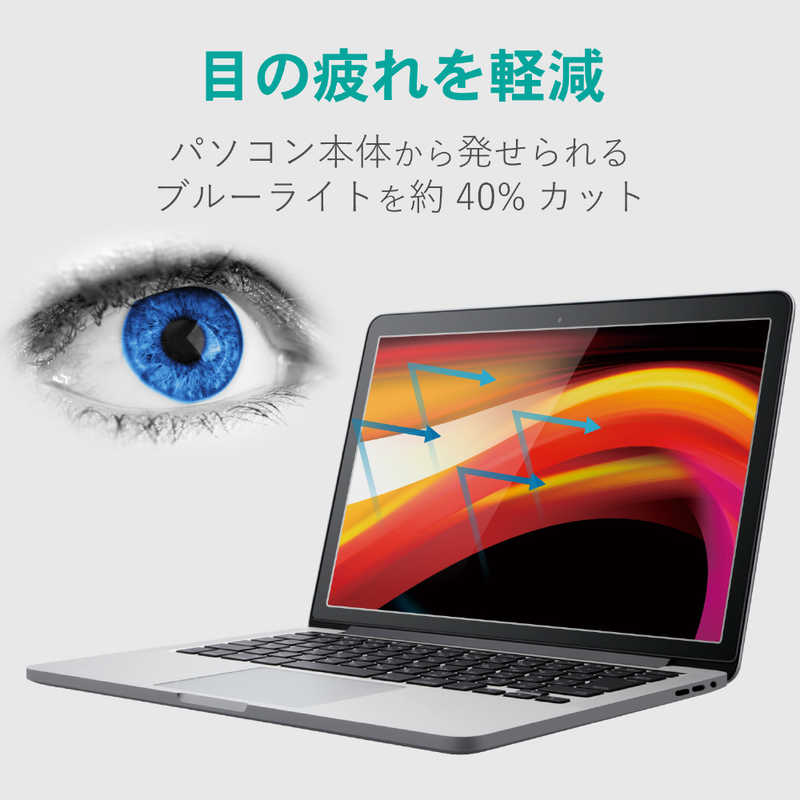 エレコム　ELECOM エレコム　ELECOM MacBook Pro 16インチ(2019)用 超反射防止フィルム ブルーライトカットタイプ EF-MBP16FLBLKB EF-MBP16FLBLKB
