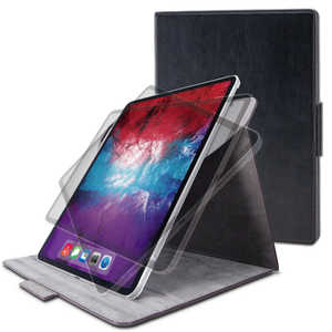 エレコム　ELECOM iPad 2020 春モデル Lサイズ フラップケｰス ソフトレザｰ 360度回転 TB-A20PL360BK ブラック