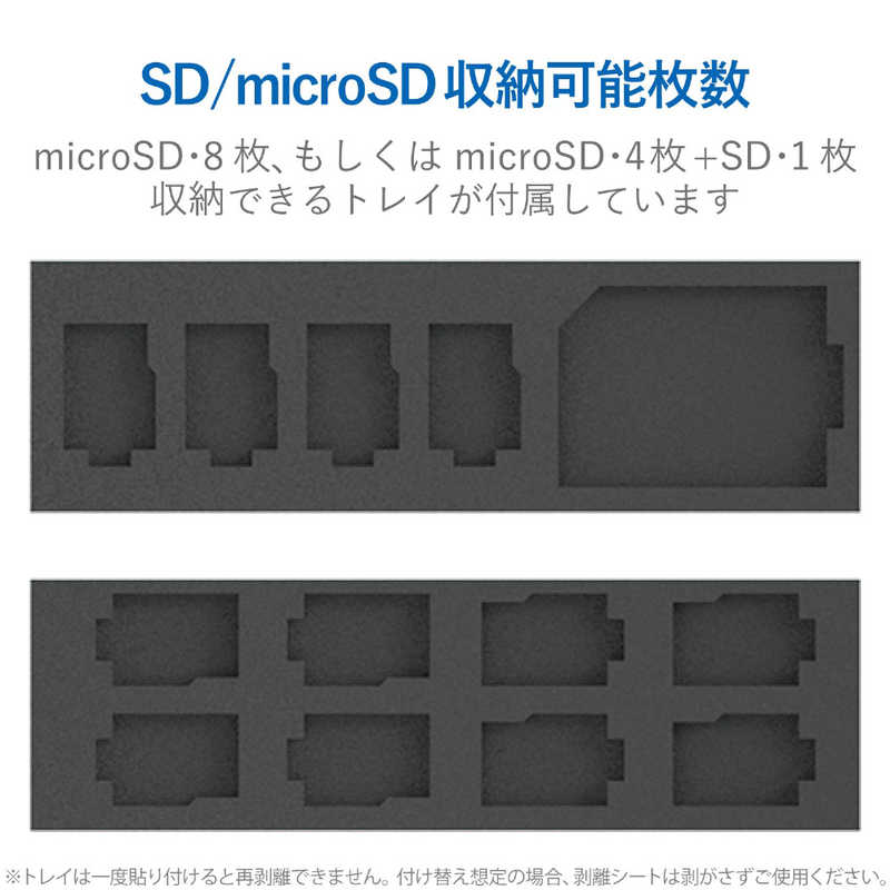 エレコム　ELECOM エレコム　ELECOM メモリカードケース SD+microSD アルミタイプ スライドオープン式 Mサイズ CMC-SDCAL01RD CMC-SDCAL01RD