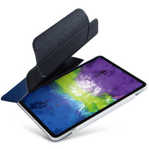 エレコム　ELECOM iPad Pro 11インチ/リムｰバブルフラップケｰス/ネイビｰ TB-A20PMRFNV