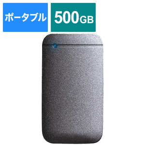 エレコム　ELECOM 外付けSSD USB-C+USB-A接続 PS4対応 ESD-EF0500GBKRブラック [ポｰタブル型 /500GB]