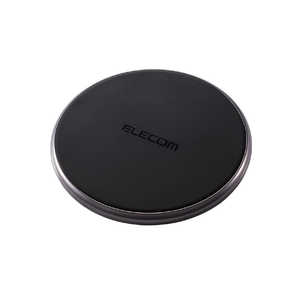 エレコム　ELECOM Qi規格対応ワイヤレス充電器 10W 5W Type-C入力 卓上タイプ Type-CメスAC充電器付属 ブラック W-QA15BK