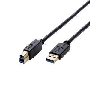 쥳 ELECOM USB3.0֥ A-B 0.5m ֥å DH-AB3N05BK