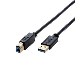 エレコム ELECOM USB3.0ケーブル A-Bタイプ 0.5m ブラック DH-AB3N05BK