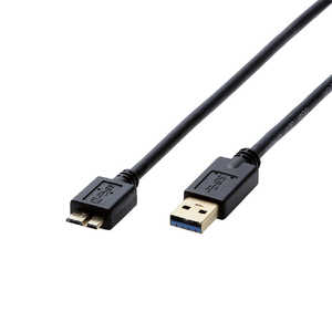 쥳 ELECOM USB3.0֥ A-microB 0.5m ֥å DH-AMB3N05BK