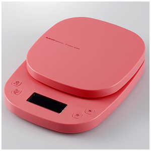 エレコム ELECOM キッチンスケール タイマー付 最大2kg 最小0.1g表示 ピンク ピンク HCSKS03PN