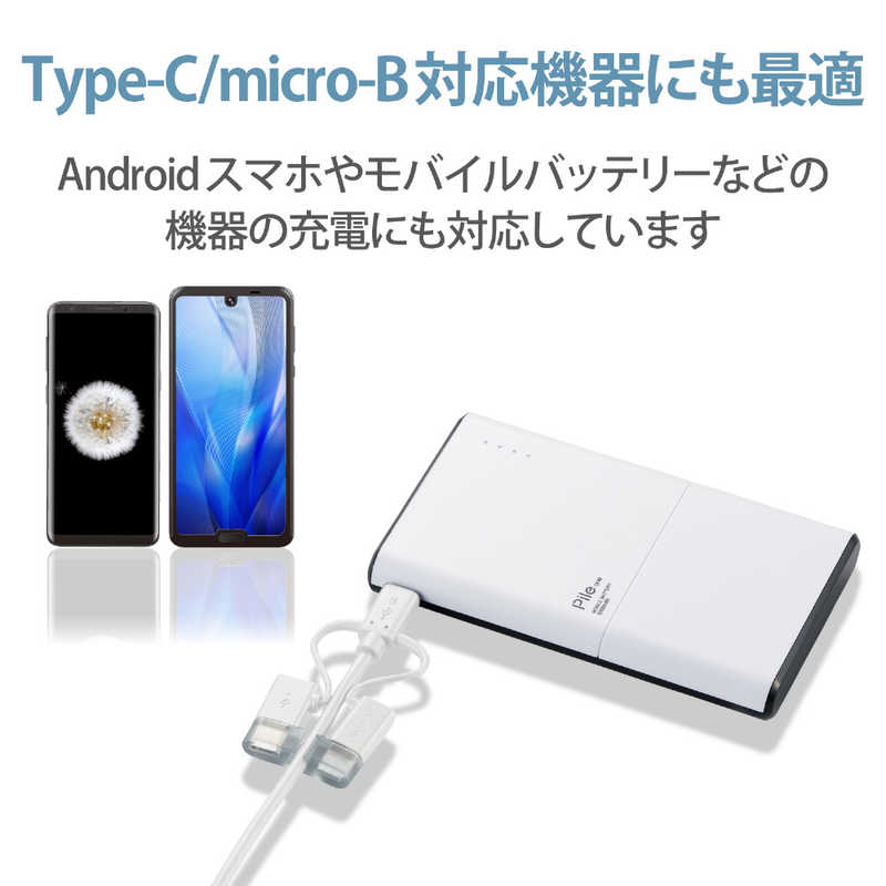 エレコム　ELECOM エレコム　ELECOM スマートフォン用USBケーブル 3in1 microUSB+Type-C+Lightning 1.2m ホワイト MPA-AMBLCAD12WH [1.2m ※コネクタ含まず] MPA-AMBLCAD12WH [1.2m ※コネクタ含まず]