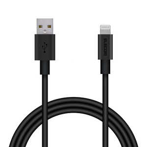 GR ELECOM LightningP[u ϋv A~RlN^ 1.0m ubN MPA-UALPS10BK [1.0m]