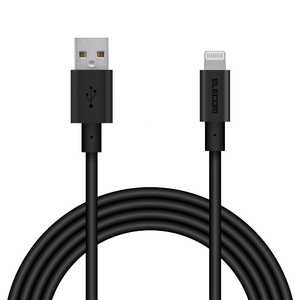 GR ELECOM LightningP[u ϋv A~RlN^ 2.0m ubN MPA-UALPS20BK [2.0m]