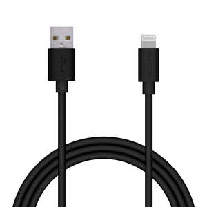 GR ELECOM LightningP[u X^_[h 1.0m ubN [1.0m RlN^܂܂] MPA-UAL10BK