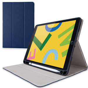 エレコム ELECOM iPad 10.2 2019/ケース/Pencil収納/ネイビー TB-A19RSANV