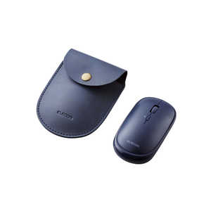 エレコム　ELECOM BlueLEDマウス/薄型/Bluetooth対応/静音/ポｰチ付/ブルｰ M-TM10BBBU